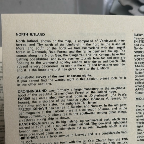 1983 DENMARK 120 Piece Puzzle & Geography Danmark Puslespil - Picture 3 of 7